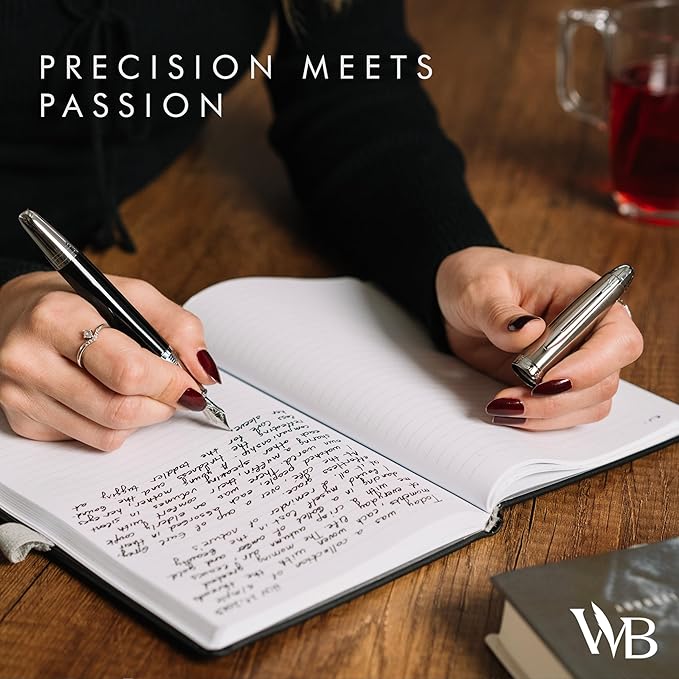 Wordsworth & Black Majesti Fountain Pen-, Luxury Case, Stainless Steel; Medium - Image 8