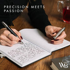 Wordsworth & Black Majesti Fountain Pen-, Luxury Case, Stainless Steel; Medium - Image 8
