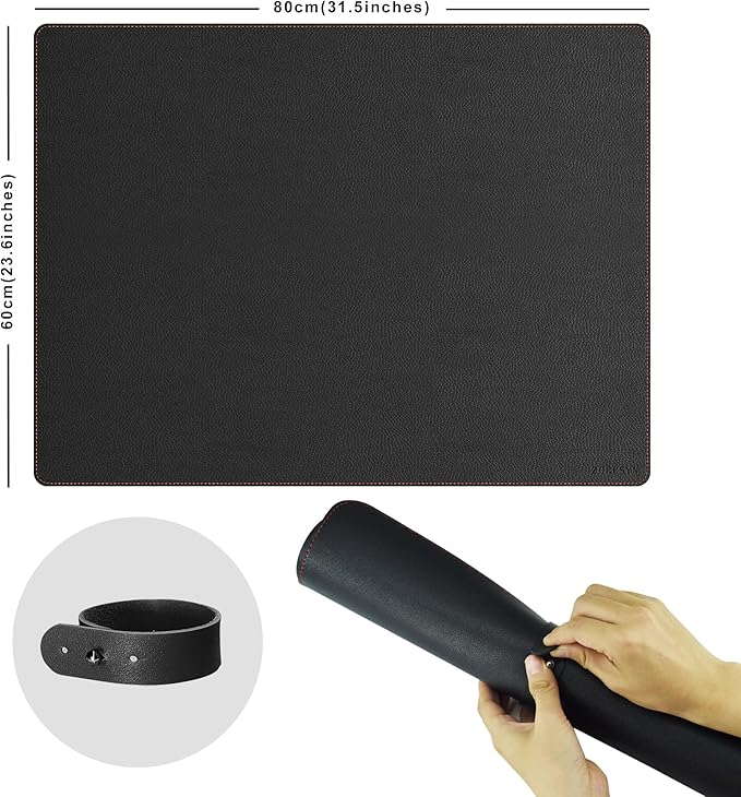 ZORESYN Leather Desk Mat 31.5 x 23.6 Inch - Image 2