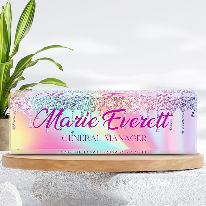 Personalized Name Plate for Desk, Custom Desk Name Plate, Acrylic Name Plate - Image 7