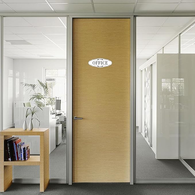 The Office Door Sign for Home and Business，Self-Adhesive Waterproof and - Image 6