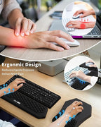 Ergonomic Mouse Pad and Keyboard Wrist Rest Support Set, Massage Design Mousepad - Image 2