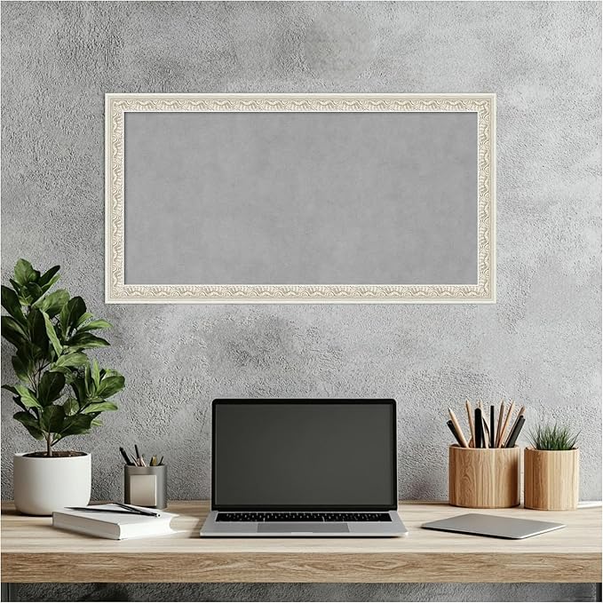 Amanti Art Silver Framed Magnetic Board 14x26 Small Vision Board - Image 6