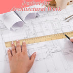 QTLCOHD 144 Pack 12 Inch Wooden Ruler, Pine Wood Measuring Rulers Bulk - Image 6