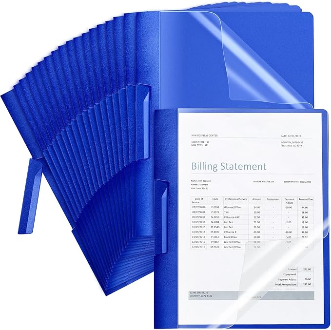 Maitys 25 Pack Durable Clear Report Covers by Unknown