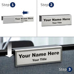 4-Pack 8.5" x 2.5" Cubicle Partition Name Tag - Image 2