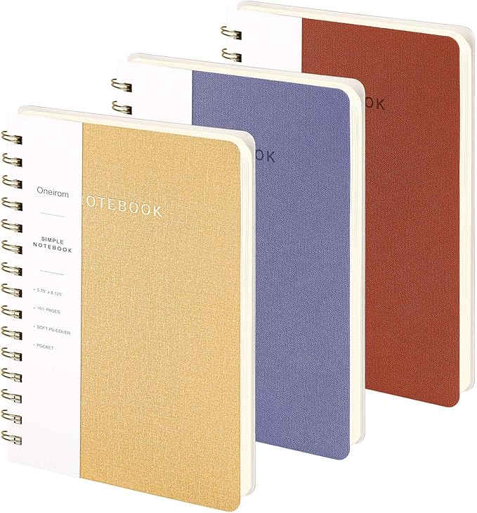 Spiral Notebook-5.75" x 8.125" College Ruled Journal by Oneirom