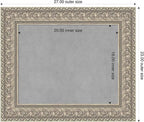 Amanti Art Silver Framed Magnetic Board 23x27 Small Vision Board - Image 2