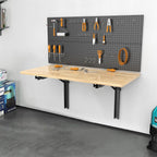 ultrawall wall mounted folding workbench, heavy duty foldable, package contents
