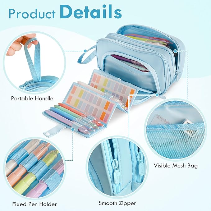 SANANT Large Capacity Pencil Case - Image 3