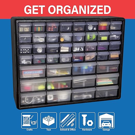 Akro-Mils 44-Drawer Plastic Drawer Storage Cabinet - Image 4