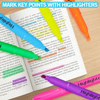 YEGEER Highlighters, Chisel Tip Dry-Quickly Highlighter Markers, Office - Image 7