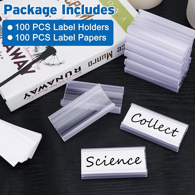 100 Pcs Wire Shelf Label Holder - Image 7