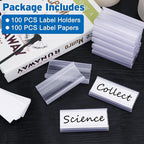 100 Pcs Wire Shelf Label Holder - Image 7