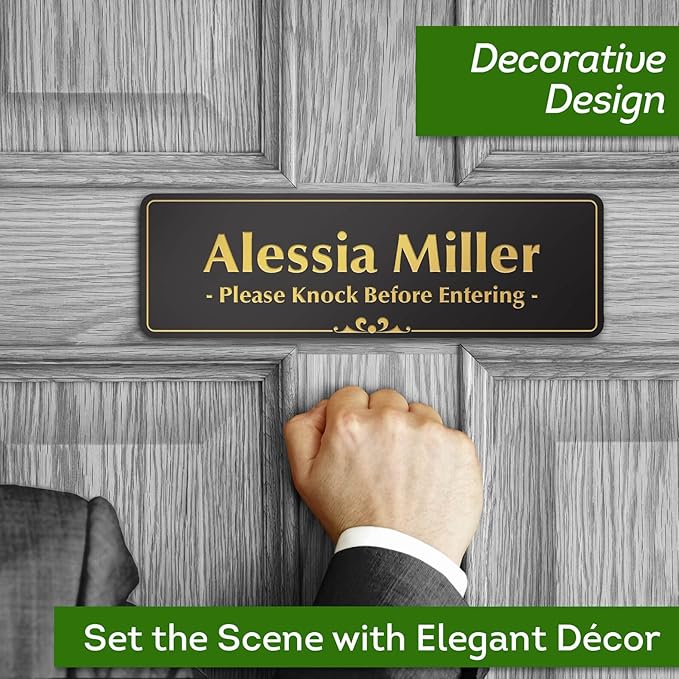 Name Plates for Doors, Custom Office Door Signs, Personalized Wall Plaques - Image 2