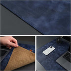 TORONATA Jersey Genuine Calfskin Leather Desk Pad, Office Desk Mat - Image 6