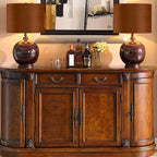 GO&SO Burnt Orange Velvet Drum Lamp Shades Set of 2 Medium, Replacement Lamp - Image 6