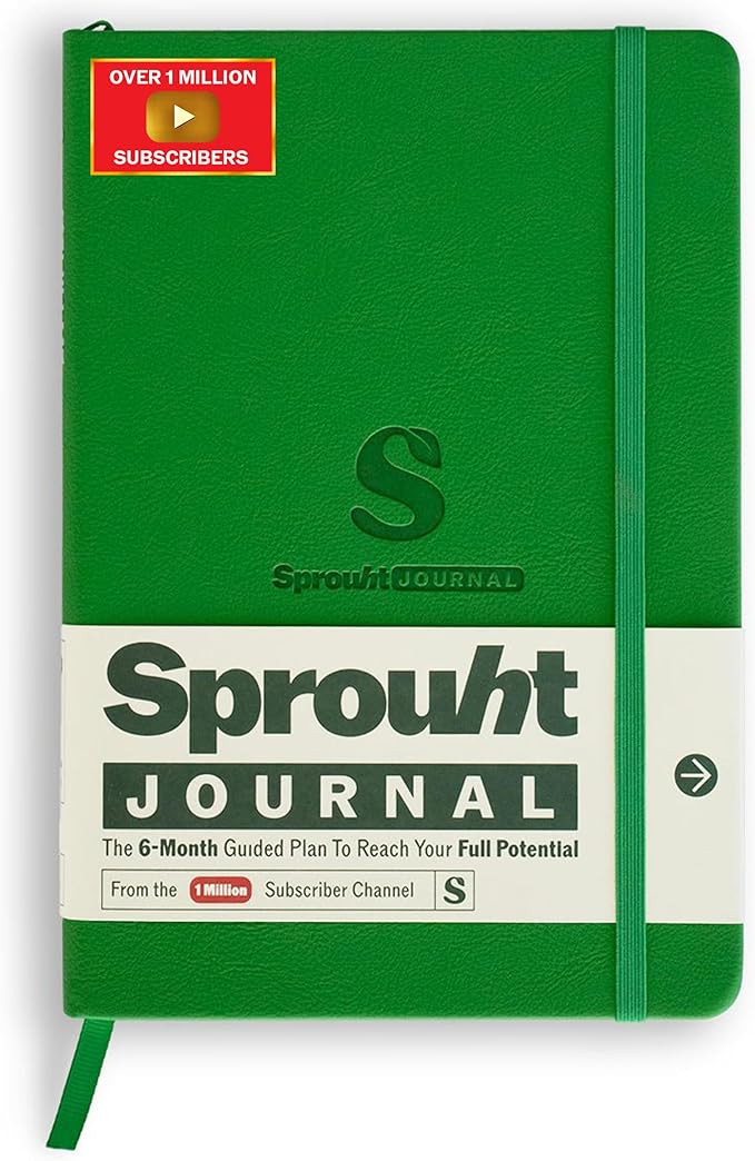 Sprouht Guided Journal for Goal Setting | 6-Month Life Planner by Unknown