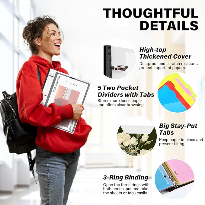 WOT I Telescoping Project Organizer 2-Pack, Refillable Binder - Image 4