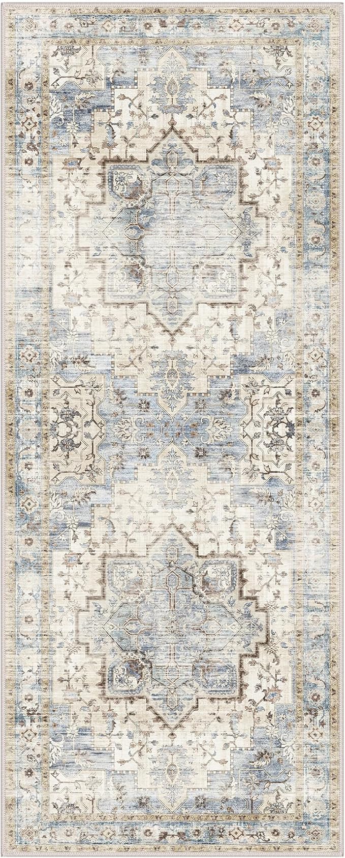 GENIMO 2x5 Runner Rugs for Hallway, Machine Washable Non Slip Vintage Rugs - Image 8