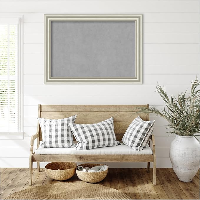 Amanti Art Silver Framed Magnetic Board 30x42 Large Vision Board - Image 6