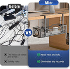 Under Desk Cable Management Tray, GZOKMOG Cord Management - Image 3