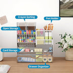 Marbrasse Mesh Pen Holder for Desk, Pen Organizer - Image 2