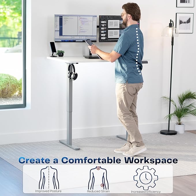 VIVO Electric 48 x 30 in Standing Desk, Memory Height Adjustment, 1B Series - Image 4