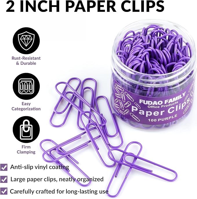 Jumbo Paper Clips, 2 Inch Large Paper Clip - Image 4