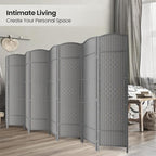 8 Panel Room Divider, 6Ft Folding Privacy Screen, Tall - Image 4