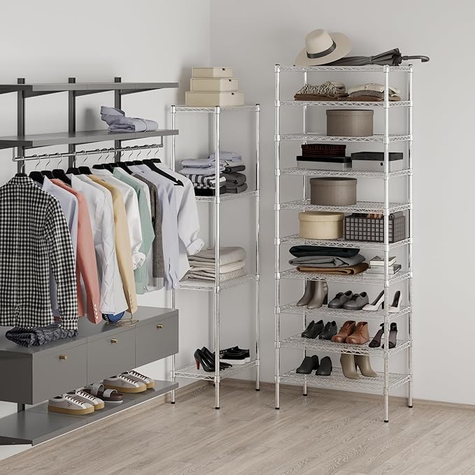 Regal Altair 18" Deep x 30" Wide x 86" Height Wire Shelving Kit | 10-Tier | NSF - Image 5