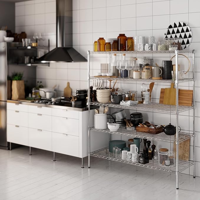 Regal Altair 21" Deep x 54" Wide x 64" Height Wire Shelving Kit | 5-Tier | NSF - Image 2