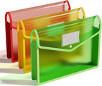 ThinkTex Plastic Expanding File Folder, Transparent envelopes by ThinkTex