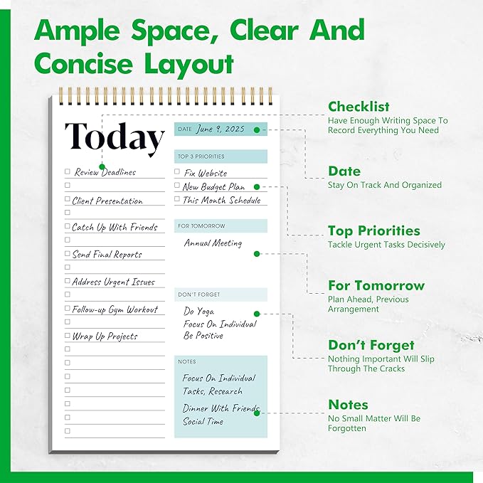 To Do List Notepad, Daily Planner Notebook - Image 2