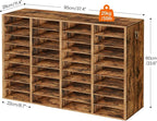 HOOBRO Wooden Literature Organizer, 36-Slot Mail Sorters, Removable Classroom - Image 6