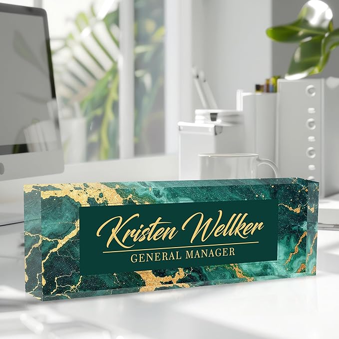 Custom Office Name Plate for Desk, Desk Name Plate Personalized, Personalized - Image 2