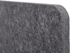 Stand Up Desk Store ReFocus Raw Clamp-On Acoustic Desk Divider Mounted Privacy - Image 4