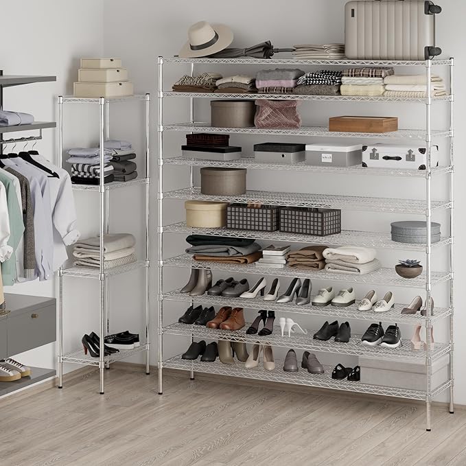 Regal Altair 18" Deep x 72" Wide x 86" Height Wire Shelving Kit | 10-Tier | NSF - Image 5