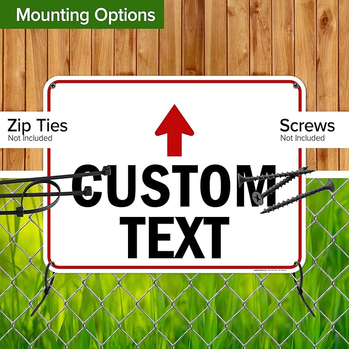 Custom Arrow, Custom Directional Sign, Up Arrow, 18x24 Inches, 55 mil thick - Image 5