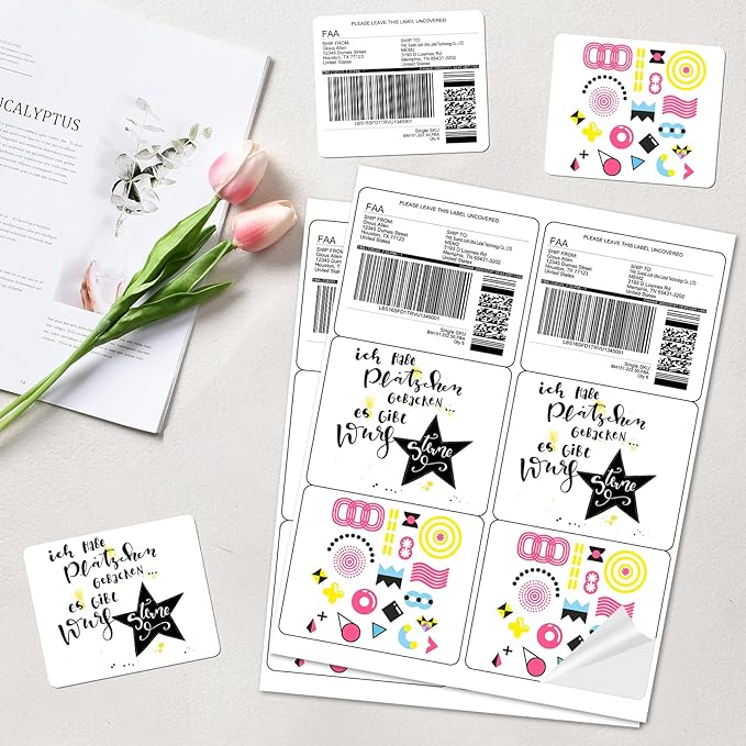 BESTEASY 3-1/3 X 4 Inches Shipping Address Labels, Thermal Sticker Labels - Image 3