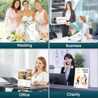 14 Pack Acrylic Sign Holder 8.5x11 Inches, L-Shape Vertical Menu Holder Stand - Image 6