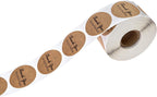Brown Kraft Script Thank You for Your Business Stickers / 500 Crafter Packaging Gratitude Labels Roll/Small Business Appreciation Decals / 1.5" Round Appreciation Label/Made in The USA