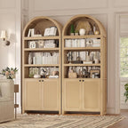 81" Tall Arched Cabinets, Bookcase - Image 8