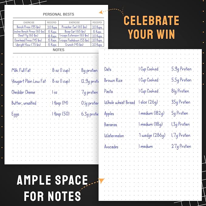 Nextnoid Hardcover Fitness Journal Workout Planner - Image 5