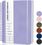 ABERLLS Purple Lined Spiral Journal Notebook by ABERLLS