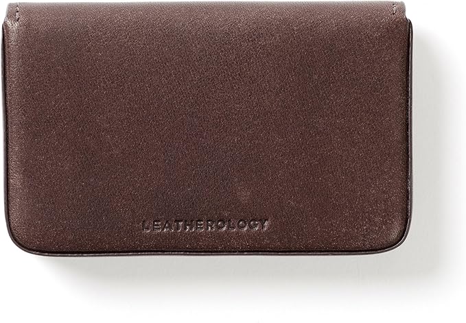 Leatherology Premium Mahogany Business Card Case, Magnetic Closure ID Holder - Image 3