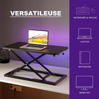 Decoholic Single 24 inch Scissors Lift Keyboard and Mouse Riser, Height - Image 5
