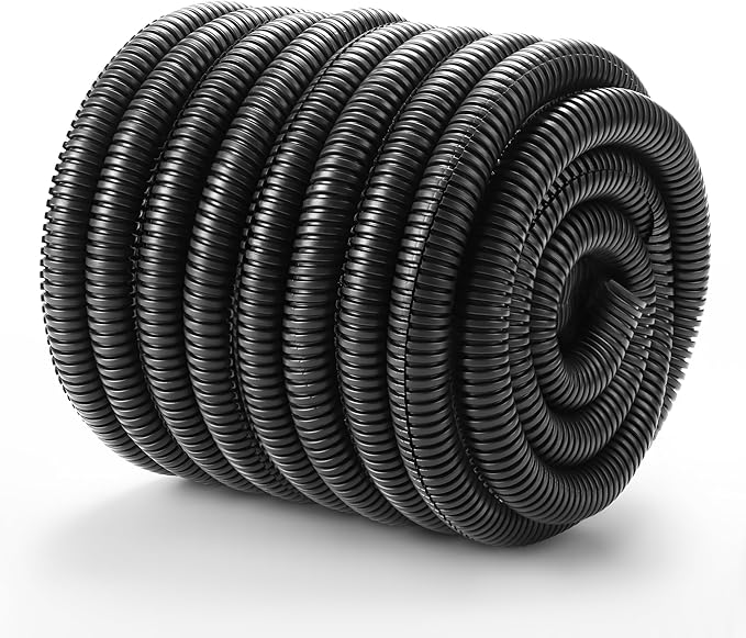 YCLYC 1/4 inch 33ft Wire Loom, Outdoor Cord Protector, Flexible Wire Conduit by YCLYC