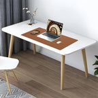 AFIING Dual-Sided Desk Pad, Natural Cork & PU Leather, Desk Mat Protector - Image 6