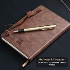 Veway Vegan Leather Journal and Pen Set, Tree of Life Notebook, A5 Lined - Image 5